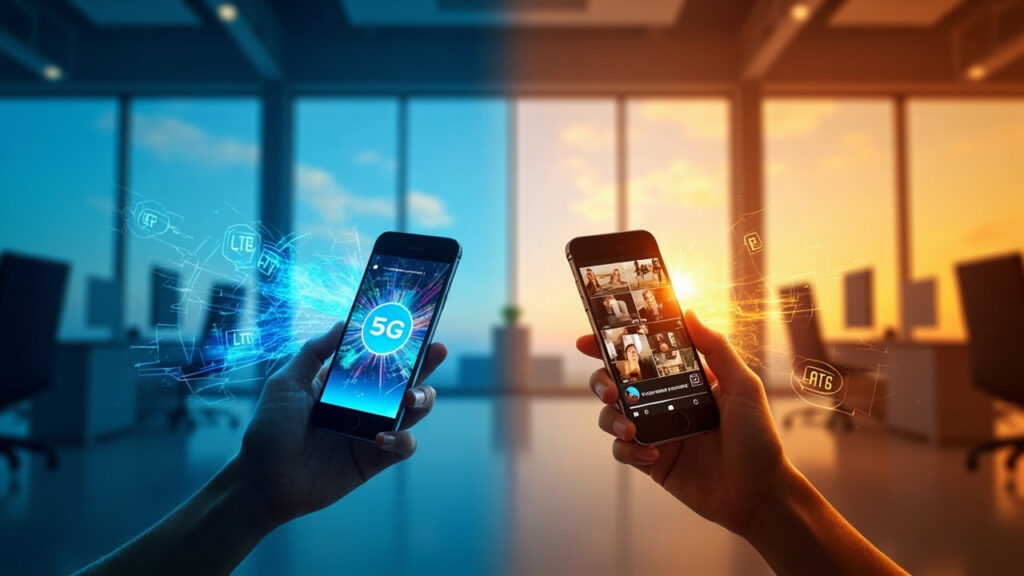 Comparaison 5G et LTE : quel réseau choisir ?