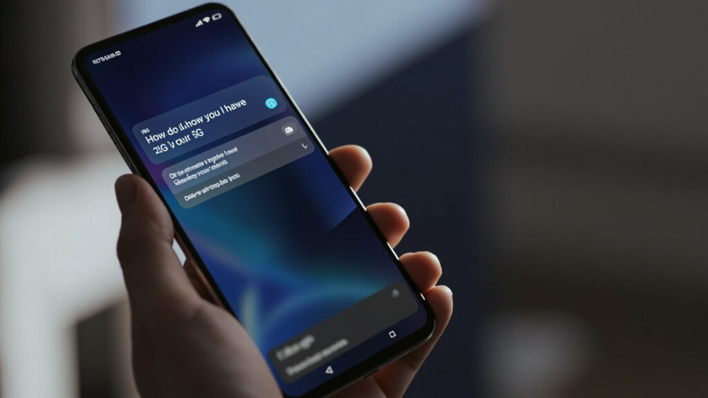 Comment savoir si j'ai la 4G ou la 5G