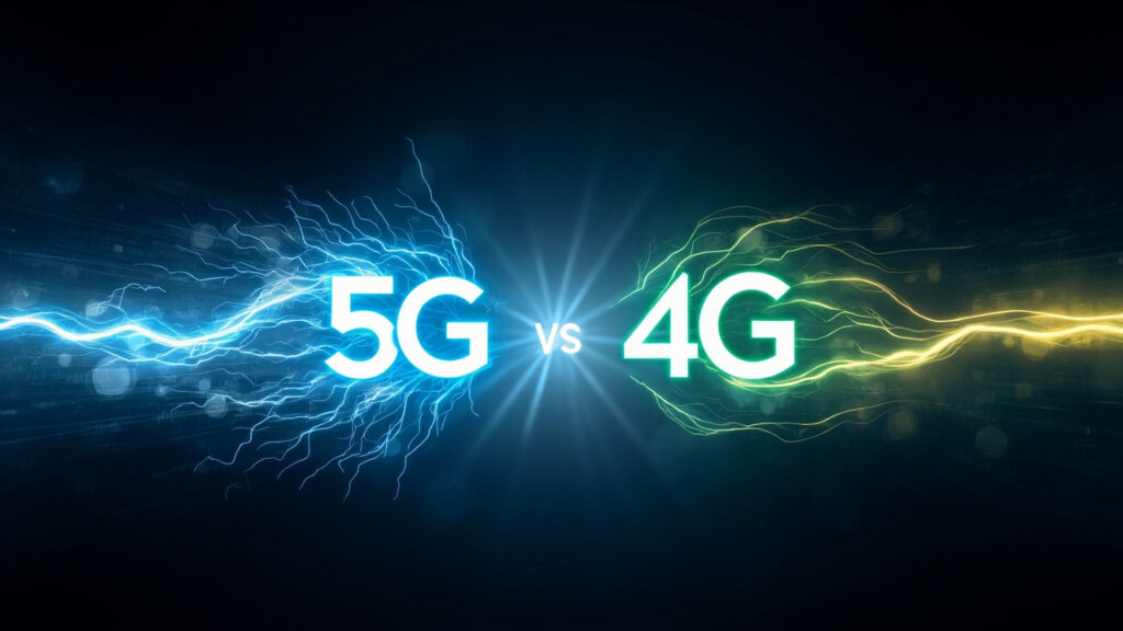 Différence de vitesse entre la 5G et la 4G
